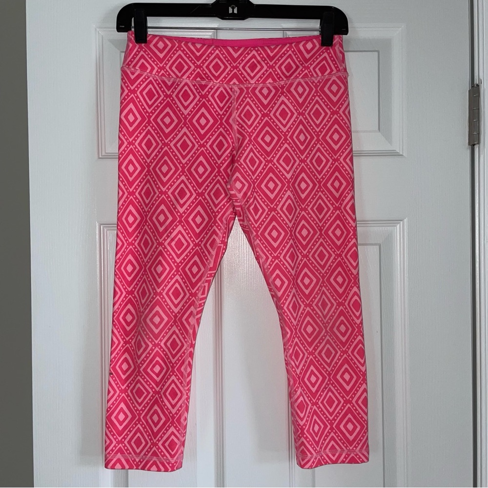 Ivivva Pink Print Crop Leggings
